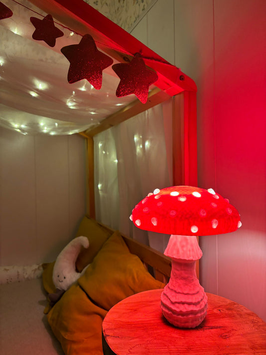 Pilzlampe LED – Handgefertigte Mushroom Lamp im Cozy Design