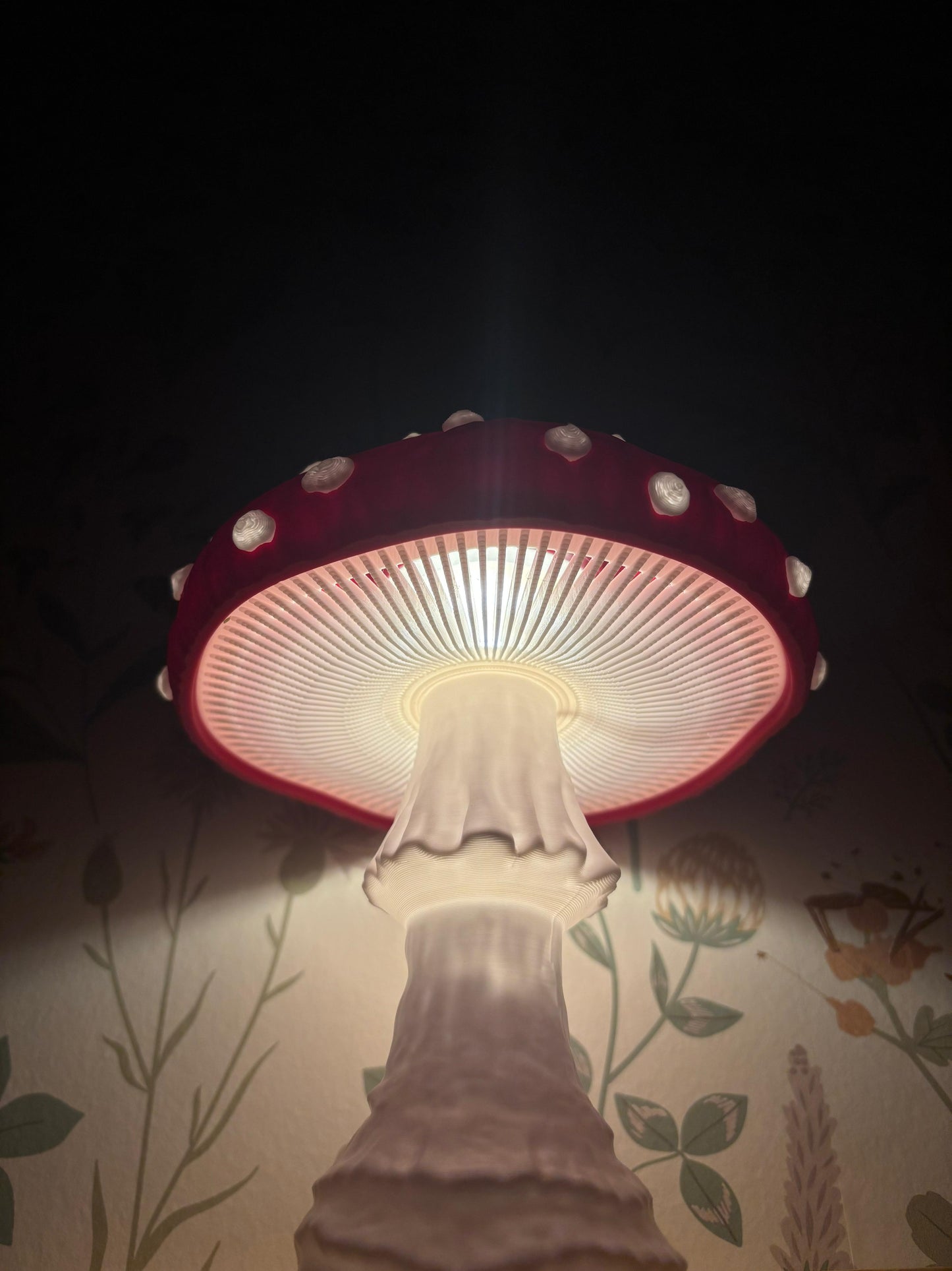 Mini-Pilzlampe im Fliegenpilz-Design mit USB-Anschluss