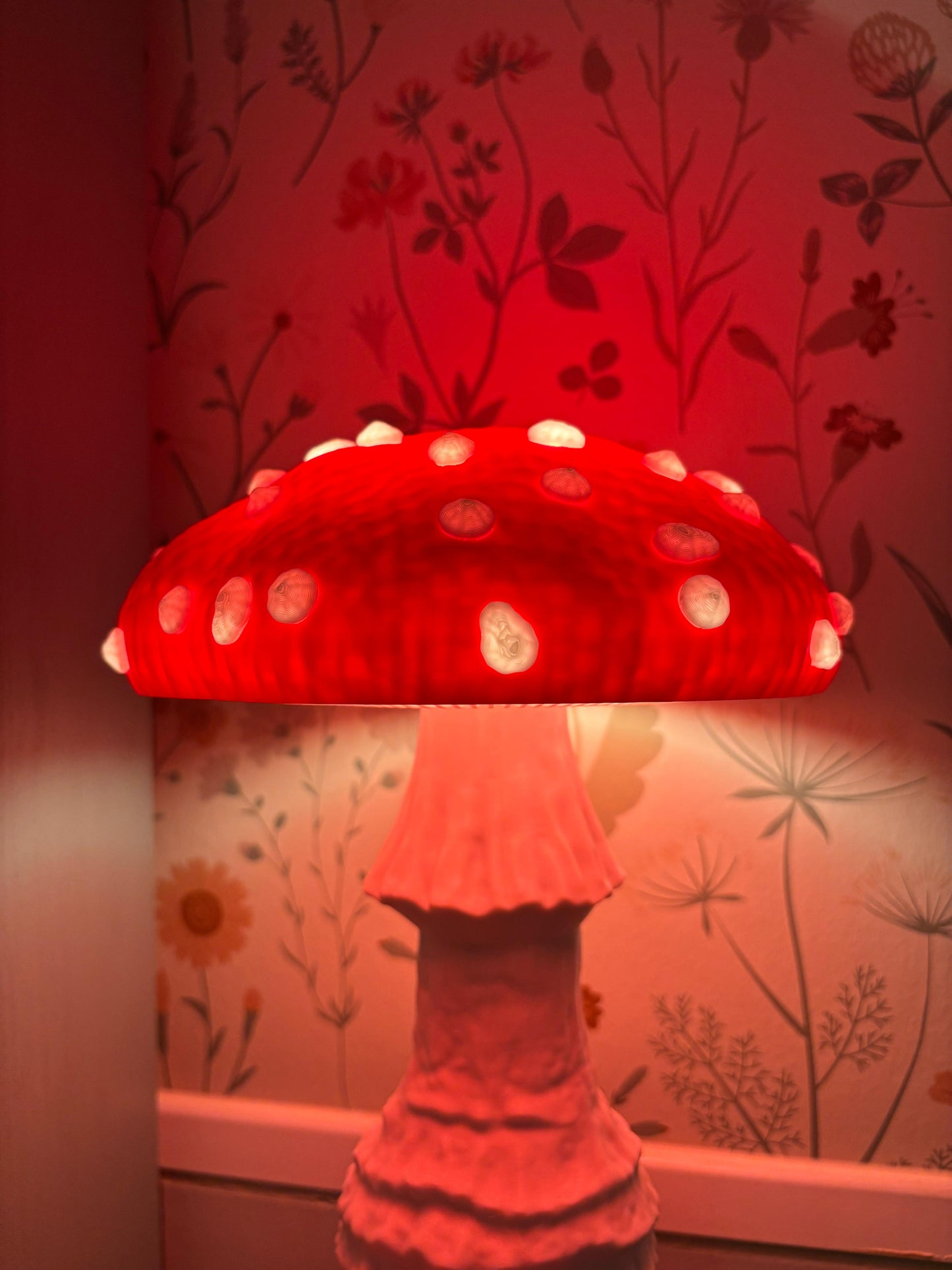 Mushroom Lamp aus dem 3D-Drucker mit warmem LED-Licht